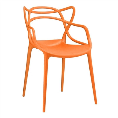 Cadeira Allegra Laranja Polipropileno