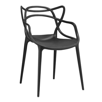 Cadeira Allegra Preto Polipropileno